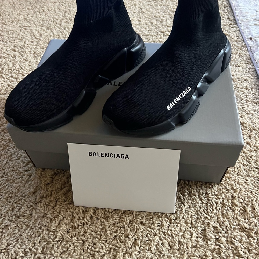 Balenciaga Black Speed Trainers